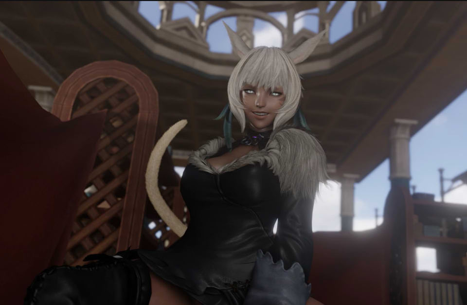 LazyProcrast 3月新作：Y'shtola 雅·修特拉-黑皮猫娘多姿势榨金 2K无修版