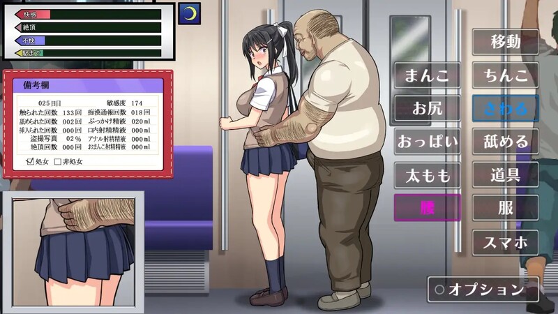 【互动SLG/全动态/汉化】JK痴汉電車（JK痴漢電車 種付けおじさん）V2.0 AI汉化【1.20G】
