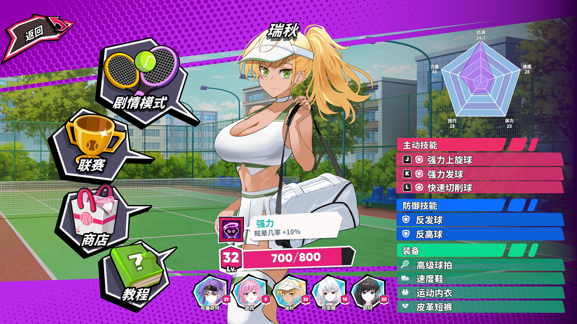 先行体验[亚洲风SLG/动态] 网球天使 TENNIS ANGELS EX STEAM官方中文步兵版 [1.50G]