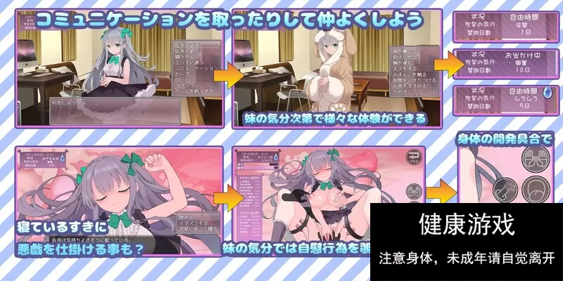 【养成SLG/触摸抚摸/动态/PC】妹妹养成！V1.0 AI汉化 [1+1G]