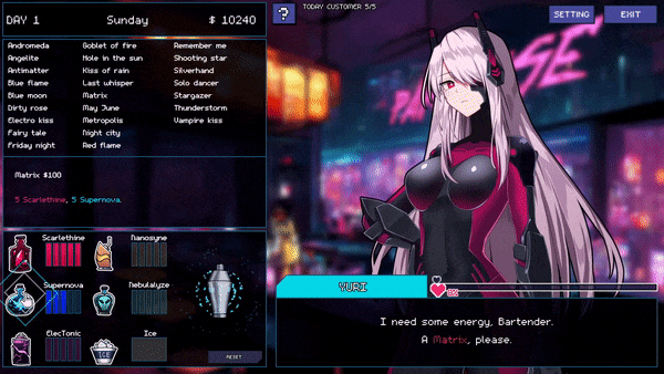 【互动SLG英文全动态】调酒师的天堂~Paradise Overlap V0.40 最新破解版+全回想【更新PC+安卓700M】