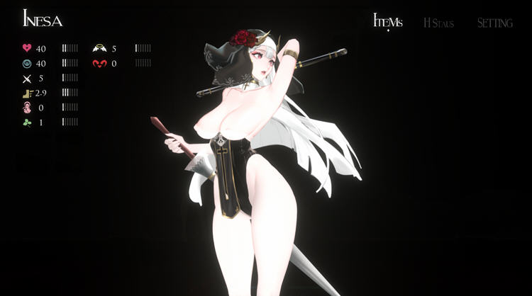 【究极ACT中文全动态】神作预定：棘罪修女-伊妮莎 Ver_0.5.8 【六月更新白丝高跟2.9G】