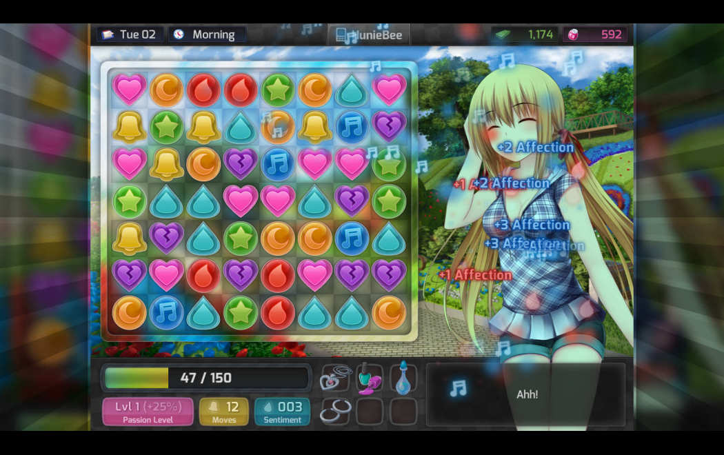 哈尼炮 Huniepop 官方中文版 像恋爱模拟的三消游戏