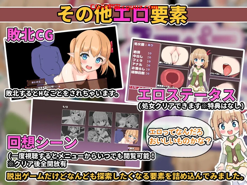 【回合RPG/战斗H/汉化】超级色情★死亡★逃脱游戏～纯精灵篇～（スーパーエロ★デス★脱出ゲーム～純粋エルフ編～）V1.0.7 AI汉化【1.50G】