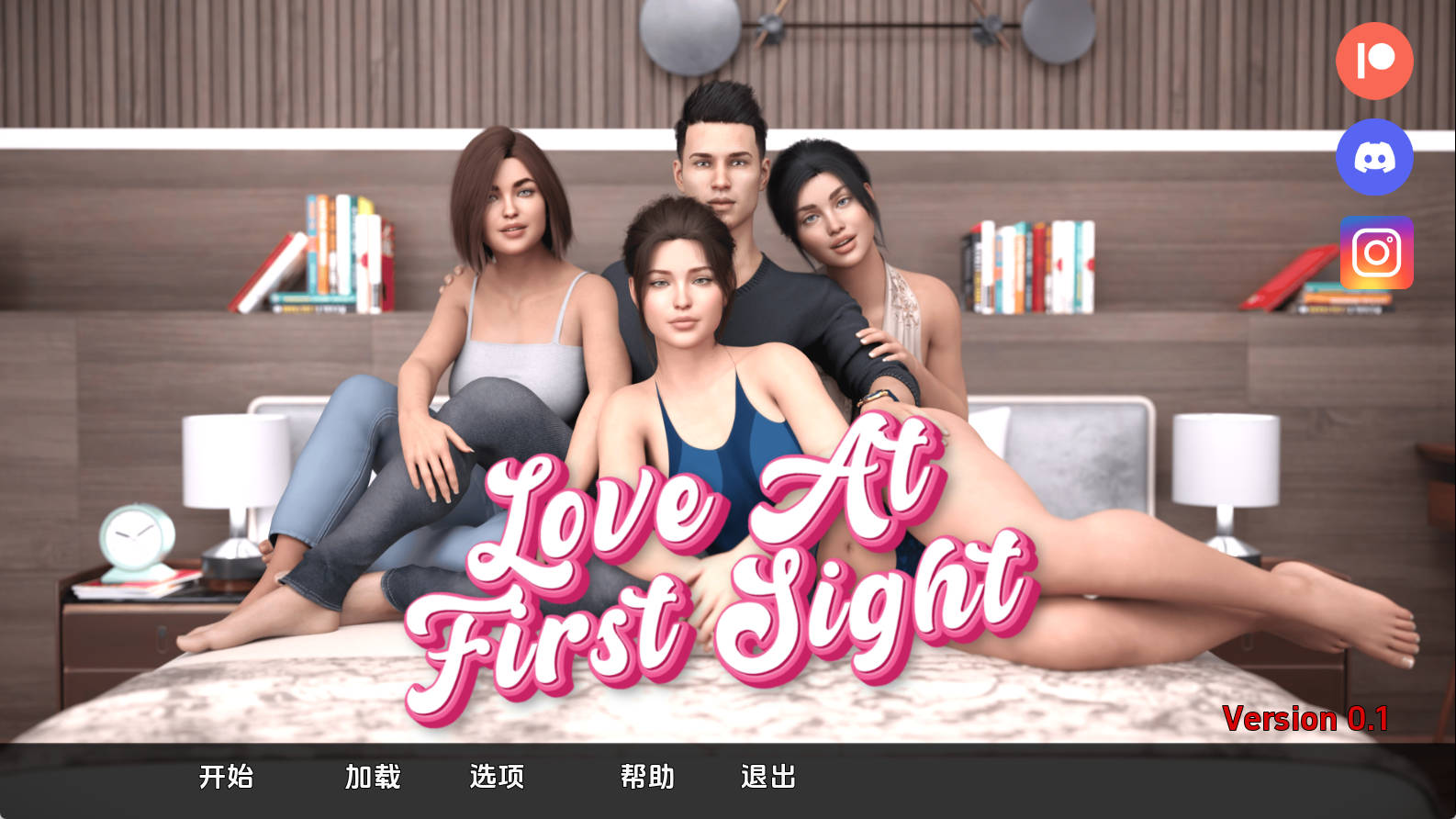 【PC+安卓+IOS/欧美SLG】一见钟情0.1汉化版【1.64G/汉化/动态/更新】